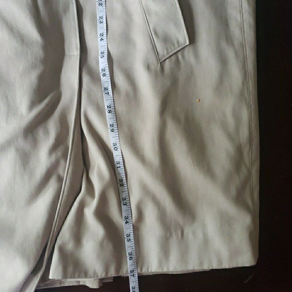 Appleseed Jacket Size Medium Coat Full Zipper Beige Cream Classic Timeless - Picture 8 of 11
